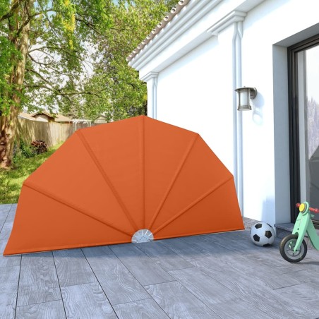 vidaXL Faltbarer Terrassen-Seitenfächer Terracotta-Rot 160 cm