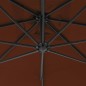 vidaXL Ampelschirm mit Stahlmast 300 cm Terracotta-Rot vidaXL Ampelschirm mit Stahlmast 300 cm Terracotta-Rot