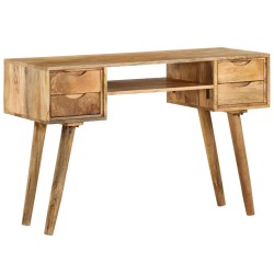  vidaXL Schreibtisch Massivholz Mango 115×47×76 cm