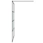 vidaXL Duschwand für Begehbare Dusche Schwarz 140x195 cm Halbmatt ESG vidaXL Duschwand für Begehbare Dusche Schwarz 140x195 cm Halbmatt ESG