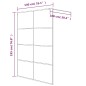 vidaXL Duschwand für Begehbare Dusche Schwarz 140x195 cm Halbmatt ESG vidaXL Duschwand für Begehbare Dusche Schwarz 140x195 cm Halbmatt ESG