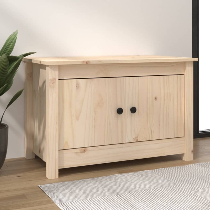 vidaXL Schuhschrank 70x38x45,5 cm Massivholz Kiefer vidaXL Schuhschrank 70x38x45,5 cm Massivholz Kiefer