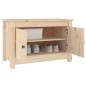 vidaXL Schuhschrank 70x38x45,5 cm Massivholz Kiefer vidaXL Schuhschrank 70x38x45,5 cm Massivholz Kiefer