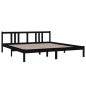 vidaXL Massivholzbett Schwarz 180x200 cm vidaXL Massivholzbett Schwarz 180x200 cm