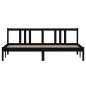 vidaXL Massivholzbett Schwarz 180x200 cm vidaXL Massivholzbett Schwarz 180x200 cm