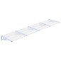 vidaXL Türvordach Grau und Transparent 396x90 cm Polycarbonat vidaXL Türvordach Grau und Transparent 396x90 cm Polycarbonat