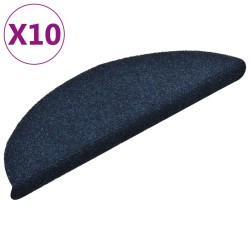 vidaXL Selbstklebende Treppenmatten 10 Stk. Marineblau 56x17x3 cm 