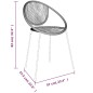 vidaXL 5-tlg. Garten-Essgruppe Schwarz PVC Rattan vidaXL 5-tlg. Garten-Essgruppe Schwarz PVC Rattan
