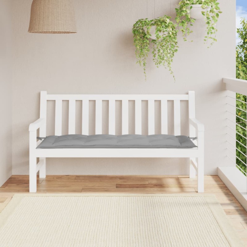 Gartenbank-Auflage Grau 150x50x7 cm Oxford-Gewebe Gartenbank-Auflage Grau 150x50x7 cm Oxford-Gewebe