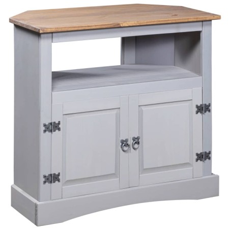 vidaXL Konsolentisch Mexiko-Stil Kiefernholz Grau 80x43x78 cm