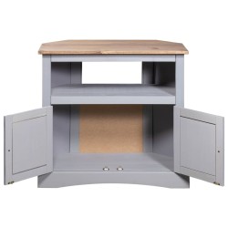 vidaXL Konsolentisch Mexiko-Stil Kiefernholz Grau 80x43x78 cm