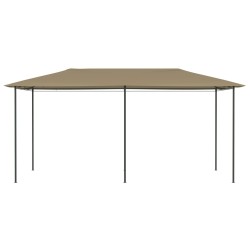 vidaXL Pavillon 3x6x2,6 m Taupe 160 g/m²