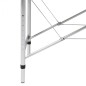 vidaXL Massageliege Klappbar 2-Zonen mit Aluminiumgestell Schwarz vidaXL Massageliege Klappbar 2-Zonen mit Aluminiumgestell Schwarz