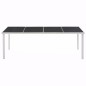 vidaXL Gartentisch Schwarz 220 x 90 x 74,5 cm Stahl vidaXL Gartentisch Schwarz 220 x 90 x 74,5 cm Stahl