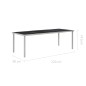 vidaXL Gartentisch Schwarz 220 x 90 x 74,5 cm Stahl vidaXL Gartentisch Schwarz 220 x 90 x 74,5 cm Stahl