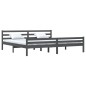 vidaXL Massivholzbett Grau 180x200 cm vidaXL Massivholzbett Grau 180x200 cm