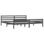 vidaXL Massivholzbett Grau 180x200 cm vidaXL Massivholzbett Grau 180x200 cm