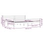 vidaXL Massivholzbett Grau 180x200 cm vidaXL Massivholzbett Grau 180x200 cm