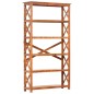 vidaXL Bücherregal 100x30x180 cm Massivholz mit Honigfarbenem Finish vidaXL Bücherregal 100x30x180 cm Massivholz mit Honigfarbenem Finish