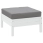 Palettenkissen Grau Oxford-Gewebe Palettenkissen Grau Oxford-Gewebe