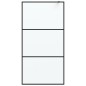 vidaXL Duschwand für Walk-In Dusche Schwarz 100x195 cm ESG Mattiert vidaXL Duschwand für Walk-In Dusche Schwarz 100x195 cm ESG Mattiert