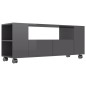 vidaXL TV-Schrank Hochglanz-Grau 120x35x48 cm Holzwerkstoff vidaXL TV-Schrank Hochglanz-Grau 120x35x48 cm Holzwerkstoff