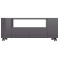 vidaXL TV-Schrank Hochglanz-Grau 120x35x48 cm Holzwerkstoff vidaXL TV-Schrank Hochglanz-Grau 120x35x48 cm Holzwerkstoff