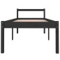 vidaXL Massivholzbett Schwarz Kiefer 90x200 cm vidaXL Massivholzbett Schwarz Kiefer 90x200 cm