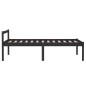 vidaXL Massivholzbett Schwarz Kiefer 90x200 cm vidaXL Massivholzbett Schwarz Kiefer 90x200 cm