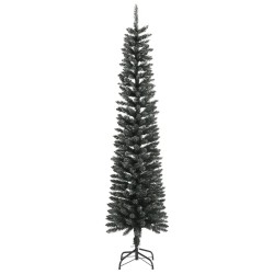 vidaXL Künstlicher Weihnachtsbaum mit Ständer Schlank Grün 240 cm PVC