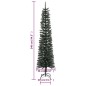 vidaXL Künstlicher Weihnachtsbaum mit Ständer Schlank Grün 240 cm PVC vidaXL Künstlicher Weihnachtsbaum mit Ständer Schlank Grün 240 cm PVC