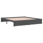 vidaXL Massivholzbett Grau 180x200 cm vidaXL Massivholzbett Grau 180x200 cm