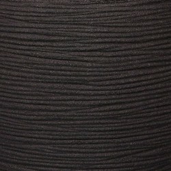 Capi Blumentopf Nature Rib Quadratisch 40 x 40 cm Schwarz KBLR903