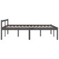 vidaXL Seniorenbett Grau 150x200 cm Massivholz Kiefer vidaXL Seniorenbett Grau 150x200 cm Massivholz Kiefer
