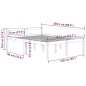 vidaXL Seniorenbett Grau 150x200 cm Massivholz Kiefer vidaXL Seniorenbett Grau 150x200 cm Massivholz Kiefer