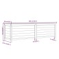 vidaXL Outdoor-Kissenbox Braun 200x50x56 cm Massivholz Tanne vidaXL Outdoor-Kissenbox Braun 200x50x56 cm Massivholz Tanne