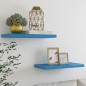 vidaXL Schweberegale 2 Stk. Blau 60x23,5x3,8cm MDF vidaXL Schweberegale 2 Stk. Blau 60x23,5x3,8cm MDF