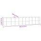 vidaXL Hochbeet Pulverbeschichteter Stahl 396x100x68 cm Braun vidaXL Hochbeet Pulverbeschichteter Stahl 396x100x68 cm Braun
