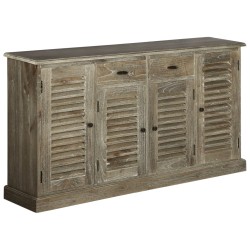 vidaXL Sideboard Mindiholz Massiv 145x32,5x77 cm