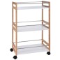 Excellent Houseware Küchenwagen 51×30×80 cm Bambus Beige Weiß Excellent Houseware Küchenwagen 51×30×80 cm Bambus Beige Weiß