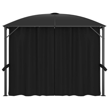 vidaXL Pavillon mit Vorhängen 300 x 300 x 265 cm Anthrazit