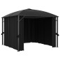 vidaXL Pavillon mit Vorhängen 300 x 300 x 265 cm Anthrazit vidaXL Pavillon mit Vorhängen 300 x 300 x 265 cm Anthrazit