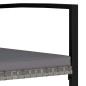 Garten-Essstühle 2 Stk. Poly Rattan Grau Garten-Essstühle 2 Stk. Poly Rattan Grau