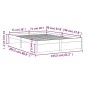 vidaXL Massivholzbett Weiß 150x200 cm King Size Kiefer vidaXL Massivholzbett Weiß 150x200 cm King Size Kiefer