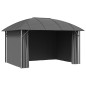 vidaXL Pavillon mit Seitenwänden & Bogendach 3x4 m Anthrazit vidaXL Pavillon mit Seitenwänden & Bogendach 3x4 m Anthrazit