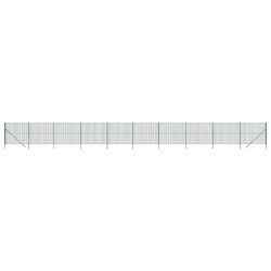 vidaXL Maschendrahtzaun Grün 1,8x25 m Verzinkter Stahl
