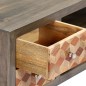 vidaXL TV-Schrank Grau 120x30x40 cm Massivholz Mango vidaXL TV-Schrank Grau 120x30x40 cm Massivholz Mango