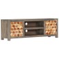 vidaXL TV-Schrank Grau 120x30x40 cm Massivholz Mango vidaXL TV-Schrank Grau 120x30x40 cm Massivholz Mango