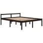 vidaXL Massivholzbett Schwarz Kiefer 160x200 cm vidaXL Massivholzbett Schwarz Kiefer 160x200 cm