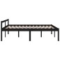 vidaXL Massivholzbett Schwarz Kiefer 160x200 cm vidaXL Massivholzbett Schwarz Kiefer 160x200 cm